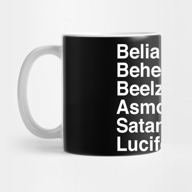 HELLvetica - Occult Goth - Devil Names by Nemons